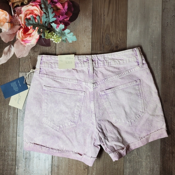 NWT Universal Thread Purple Acid Wash Vintage Stretch Denim Shorts Size 2/26 - Picture 4 of 16